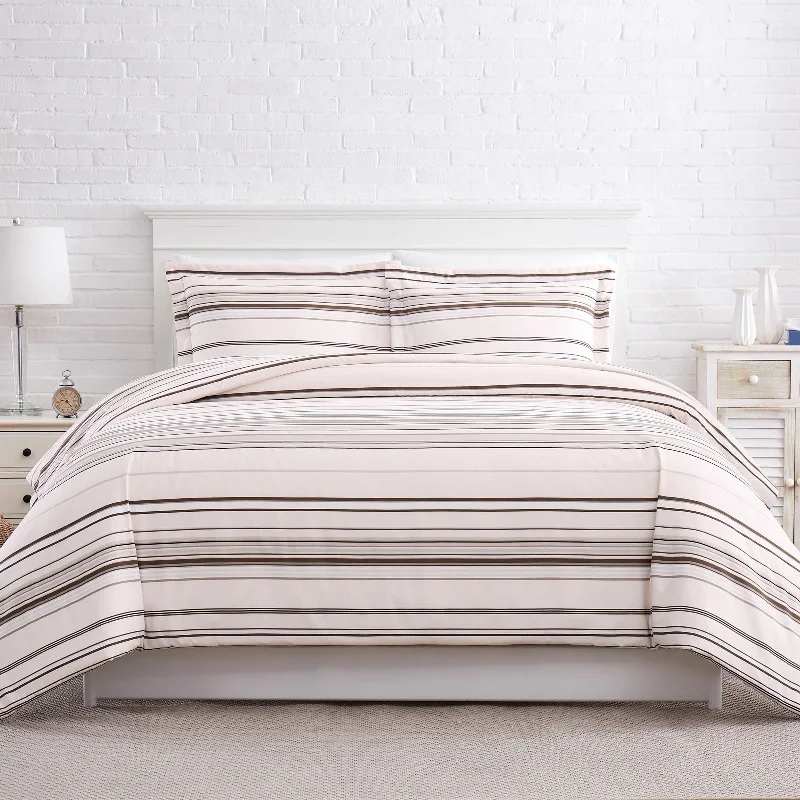 Cotton - filled comforters for a breathable and natural sleep experienceCostal Stripes Down Alternative Comforter and Sham Set Cotton - filled comforters for a breathable and natural sleep experienceCostal Stripes Down Alternative Comforter and Sham Set