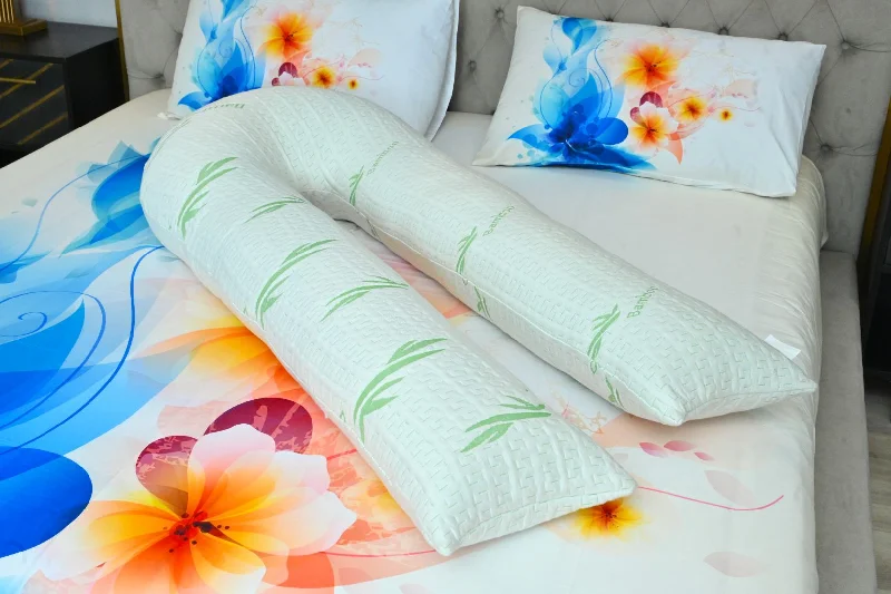 Memory Foam Pillows for Neck SupportBamboo Green Pregnancy Filled Pillow