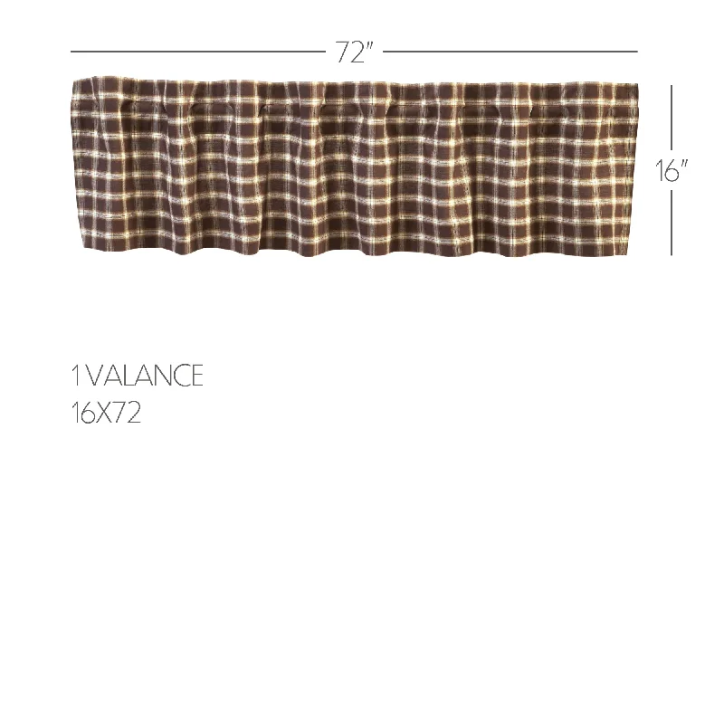 Bed skirts with a herringbone pattern for a sophisticated lookRory Valance 16x72