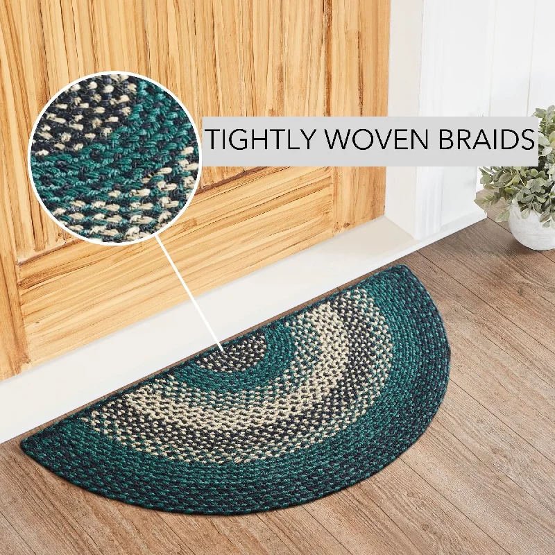 Bed skirts with a geometric cut - out designPine Grove Jute Rug Half Circle w/ Pad 16.5x33 Bed skirts with a geometric cut - out designPine Grove Jute Rug Half Circle w/ Pad 16.5x33
