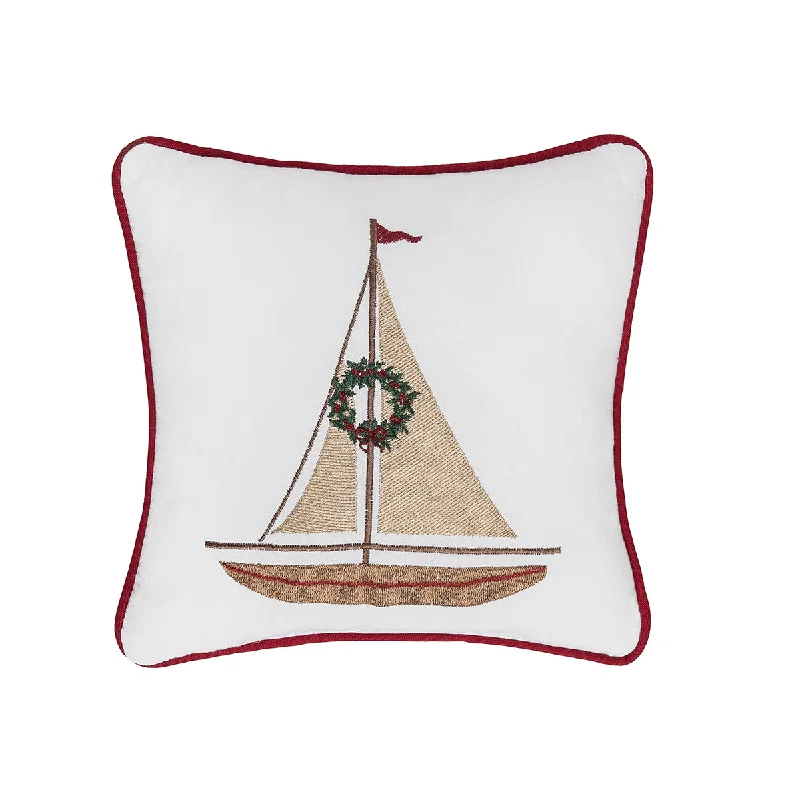 Cotton Pillows for Natural ComfortSailboat Mini Pillow
