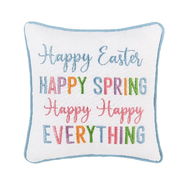 Bolster Pillows for Sofa DecorationHappy Easter Happy Spring Mini Pillow