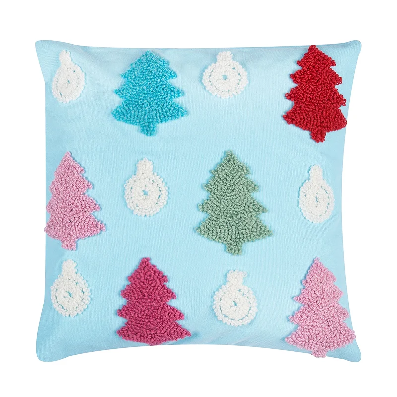 Bolster Pillows for Sofa DecorationTrees Hooked Pillow