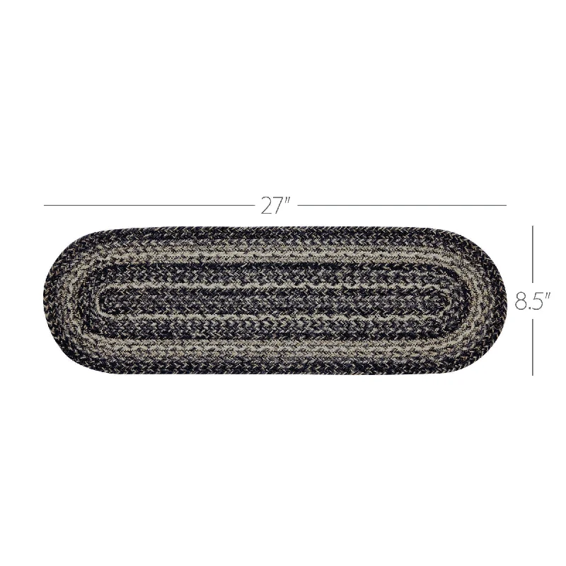 Bed skirts with a herringbone pattern for a sophisticated lookSawyer Mill Black White Jute Stair Tread Oval Latex 8.5x27 Bed skirts with a herringbone pattern for a sophisticated lookSawyer Mill Black White Jute Stair Tread Oval Latex 8.5x27