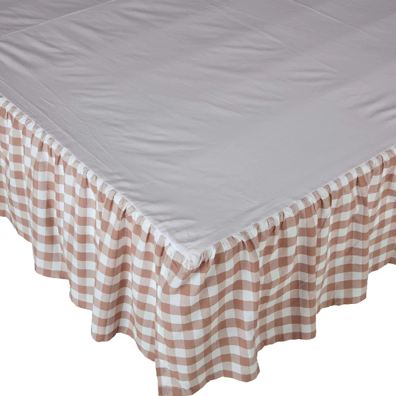 Bed skirts with a metallic thread for a touch of glamourAnnie Buffalo Portabella Check Queen Bed Skirt 60x80x16 Bed skirts with a metallic thread for a touch of glamourAnnie Buffalo Portabella Check Queen Bed Skirt 60x80x16