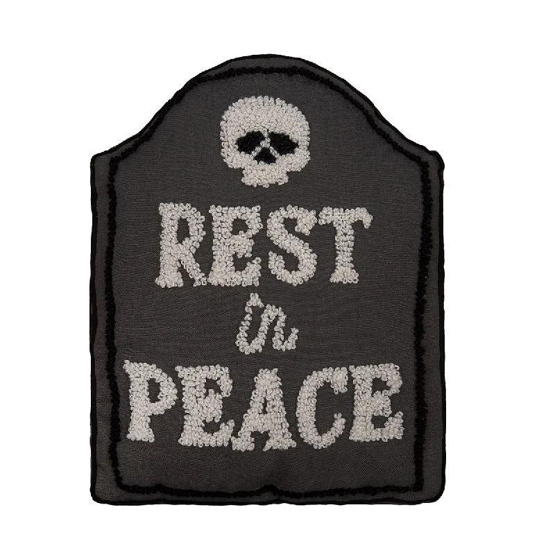 Decorative Pillows for Living Room MakeoverR.I.P. Tombstone Shaped Hooked Pillow