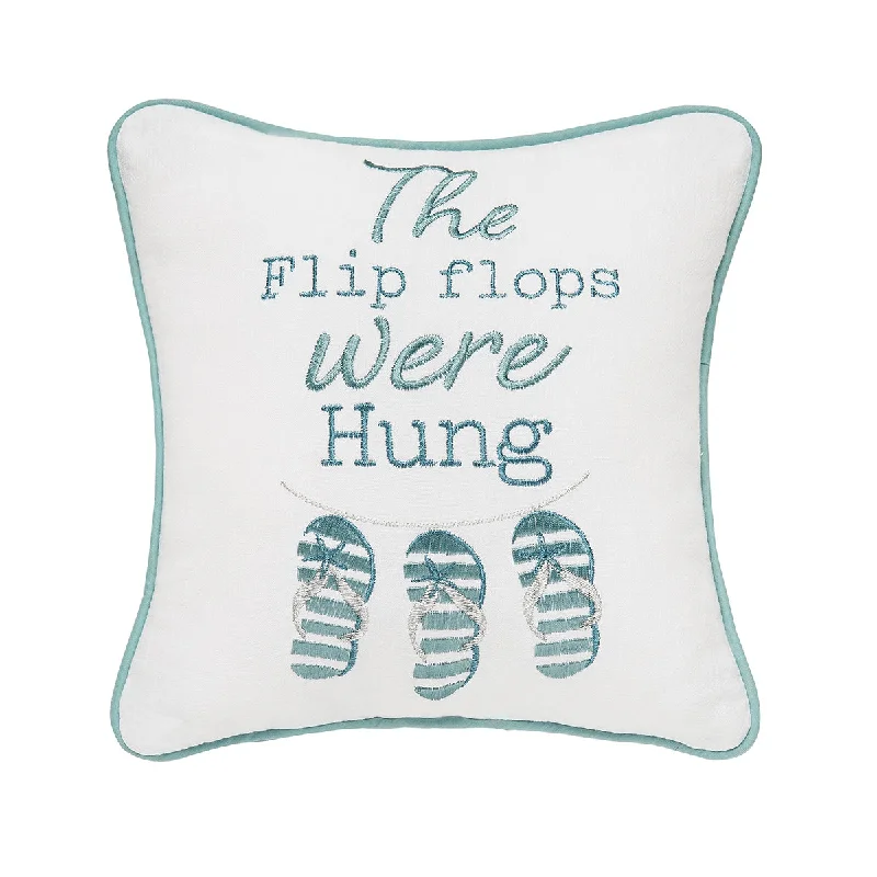 Bolster Pillows for Sofa DecorationFlip Flops Were Hung Mini Pillow