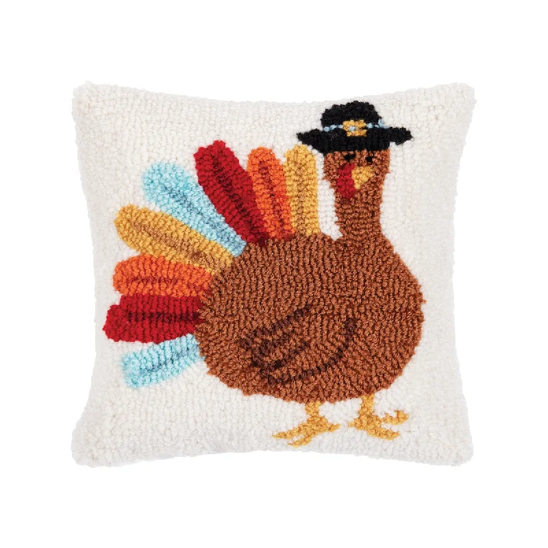 Pregnancy Pillows for Expectant MothersColorful Turkey Hooked Mini Pillow