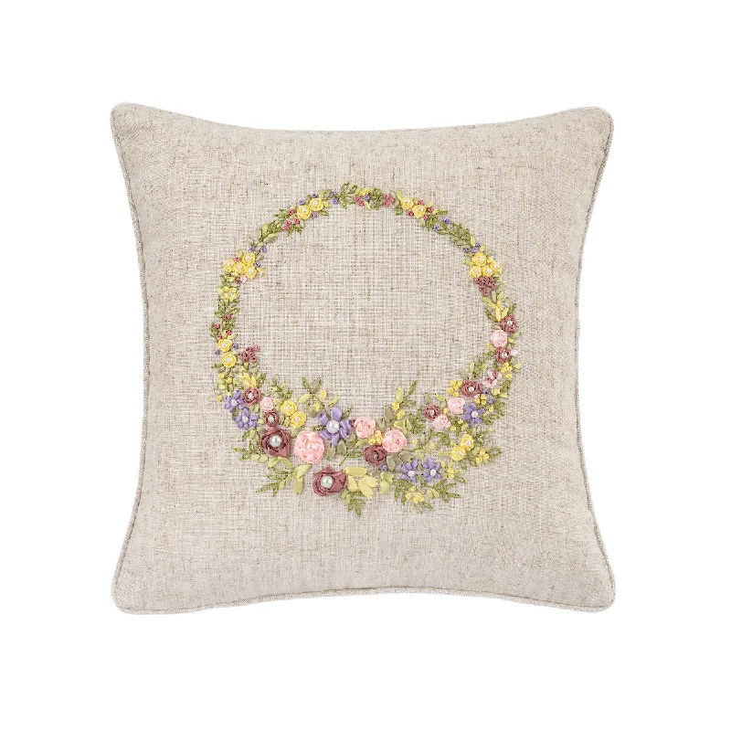 Back Support Pillows for Office ChairsSpring Wreath Pillow
