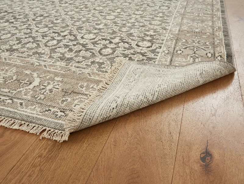 Round Pillows for Boho-Style InteriorsCoyuchi + Rejuvenation Meares Handknotted Wool Rug