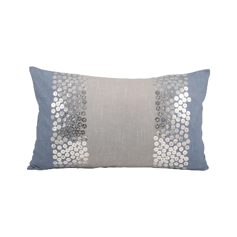 Square Pillows for Modern Home DecorNautica Shimmer Pillow 12 in. x 20 in.