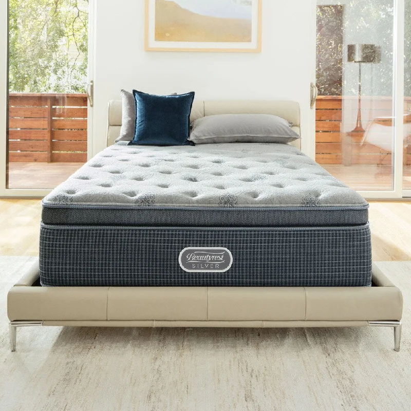 Natural latex and organic cotton blend mattressesBeautyrest Silver Discovery Bay Plush Pillow-top 15.5-inch King-size Set - N/A Natural latex and organic cotton blend mattressesBeautyrest Silver Discovery Bay Plush Pillow-top 15.5-inch King-size Set - N/A