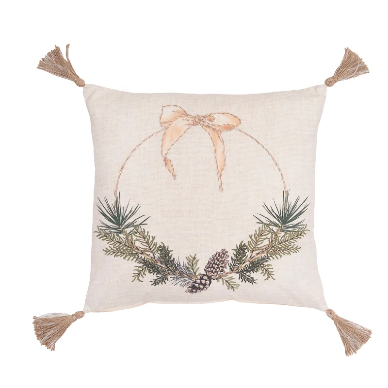 Feather Pillows for a Luxurious SleepPinecone Wreath Pillow