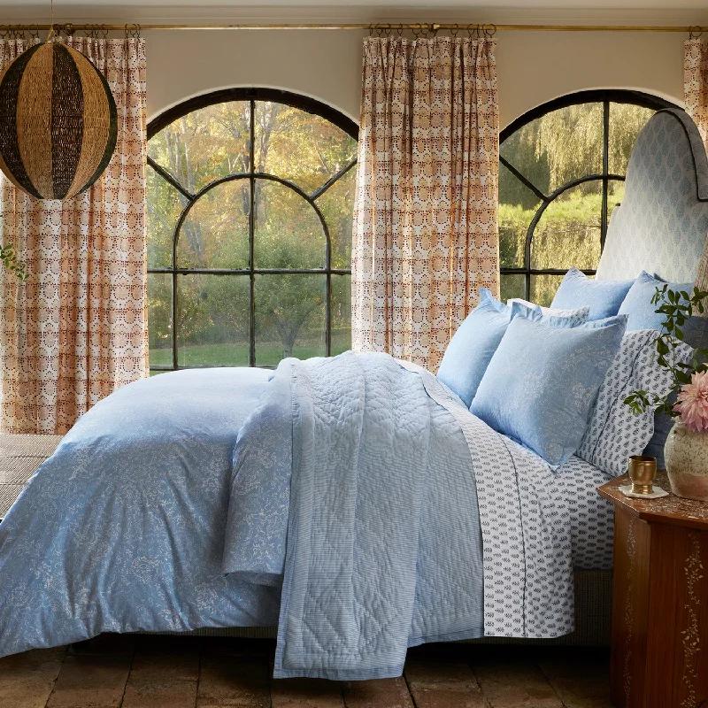 Down Alternative Pillows for Ethical ChoicesAvni Light Indigo Organic Duvet