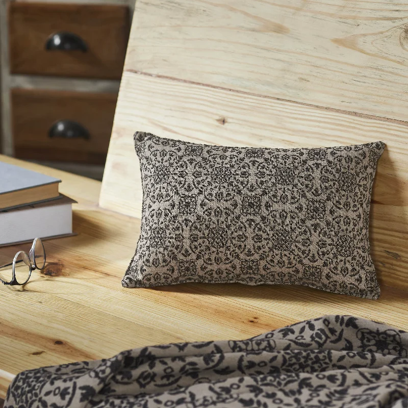 Feather Pillows for a Luxurious SleepMedallion Black Tan Jacquard Pillow