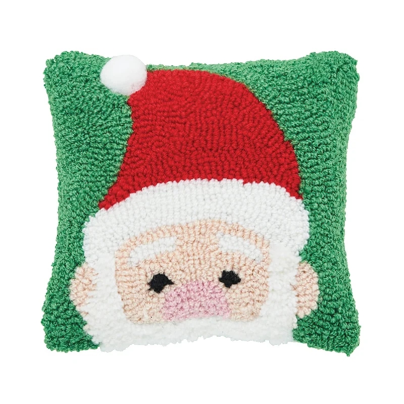 Travel Pillows for Long JourneysPeek-A-Boo Santa Hooked Mini Pillow