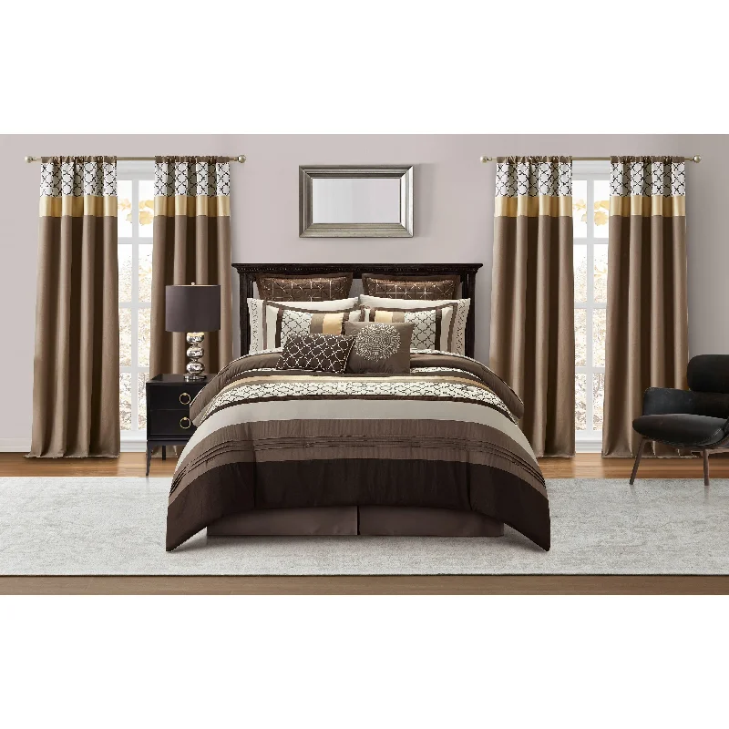 King - size comforters to fit large king - sized beds perfectlyNanshing Avalon 16 Piece Trellis Moroccan Print Room In A Bag King - size comforters to fit large king - sized beds perfectlyNanshing Avalon 16 Piece Trellis Moroccan Print Room In A Bag