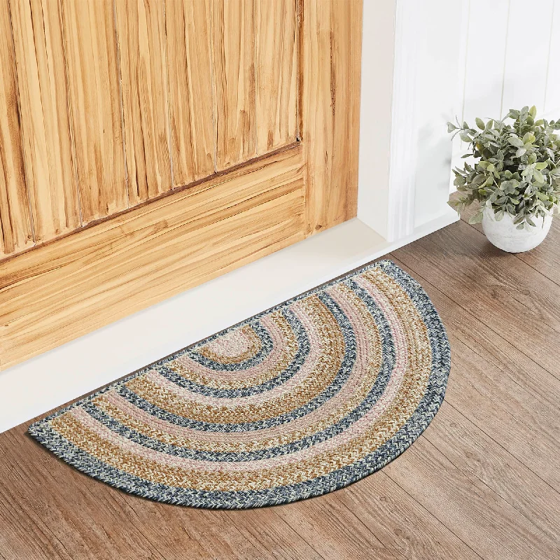 Full - size bed skirts with a gathered fabricKaila Jute Half Circle w/ Pad 19.5x36