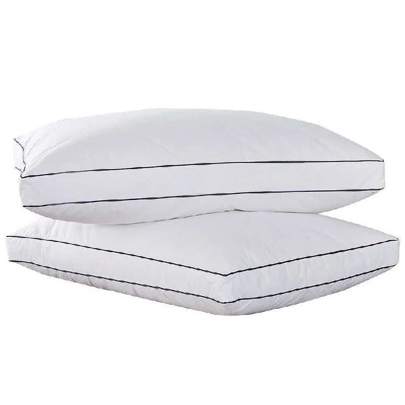 Firm Pillows for Side SleepersPeace Nest Feather & Down Blend Gusset Pillow (Set of 2)
