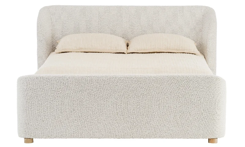 Gel - infused memory foam mattresses for cooler sleepKiki Upholstered Bed