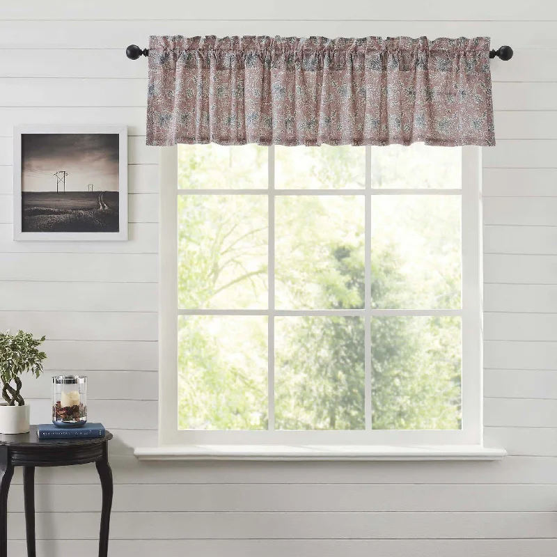 Bed skirts with a modern art - inspired printKaila Floral Valance 16x90