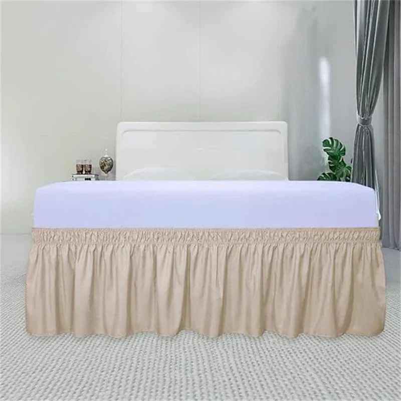 Twin - size bed skirts for a single bedWrap Around Ruffled Bed Skirt