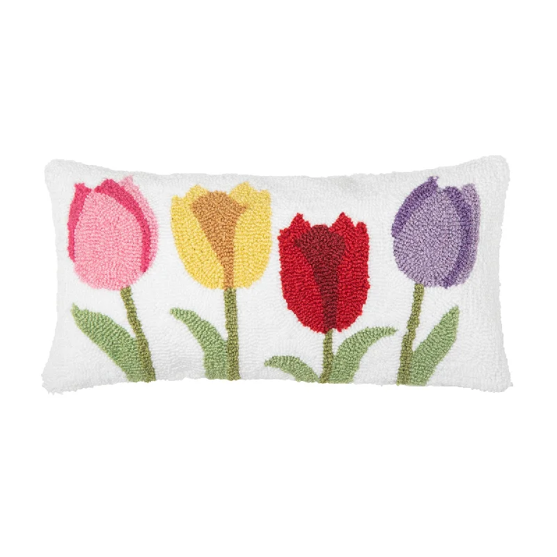 Round Pillows for Boho-Style InteriorsTulip Garden Pillow