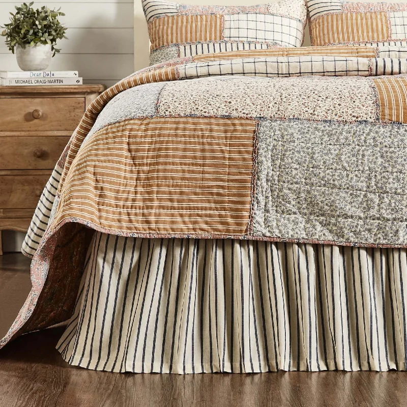 Bed skirts with a bohemian - inspired patternKaila King Bed Skirt 78x80x16