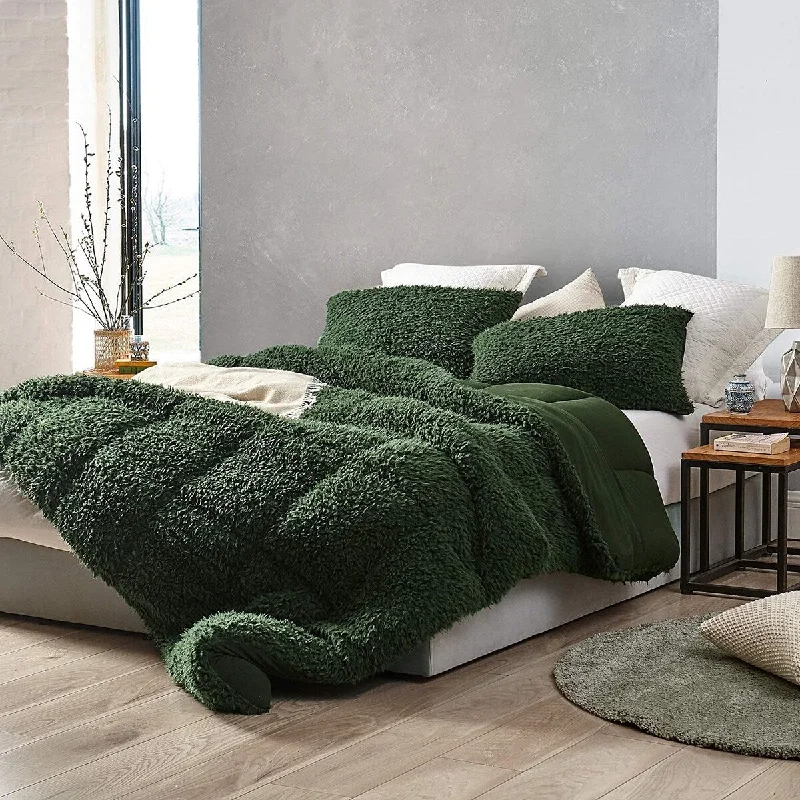 Wool - filled comforters with natural moisture - wicking and temperature - regulating featuresGrown Man Stuff - Coma Inducer® Oversized Comforter - Kombu Green Wool - filled comforters with natural moisture - wicking and temperature - regulating featuresGrown Man Stuff - Coma Inducer® Oversized Comforter - Kombu Green