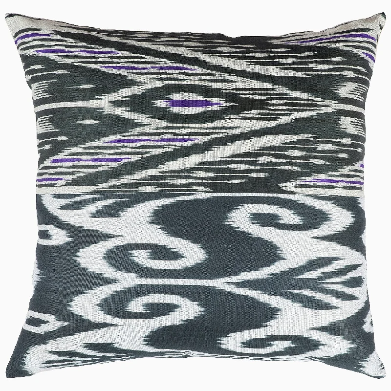 Feather Pillows for a Luxurious SleepBlack / Purple Ikat Pillow
