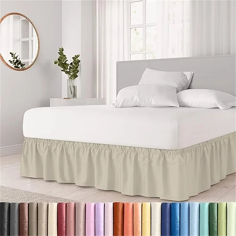 Bed skirts with a jacquard weave for a textured lookBed Skirt