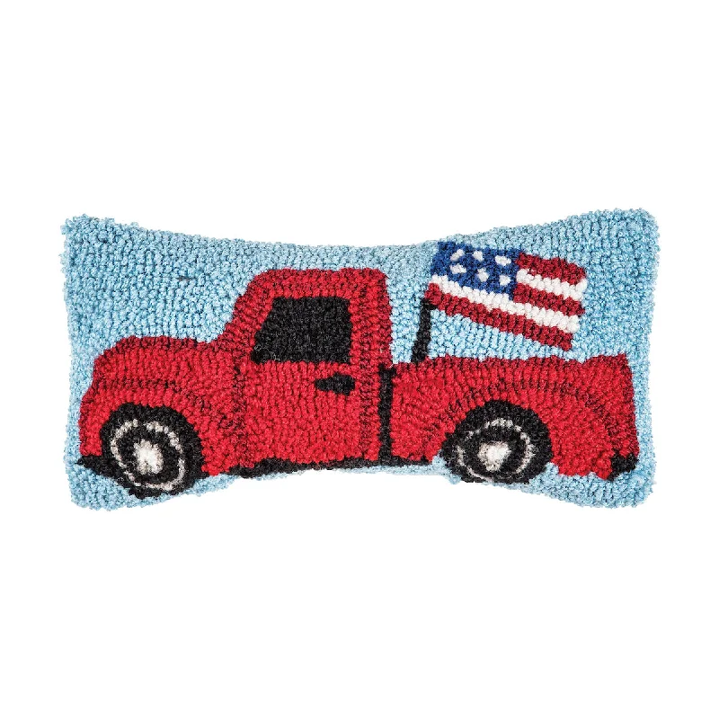 Memory Foam Pillows for Neck SupportPatriotic Truck Hooked Mini Pillow