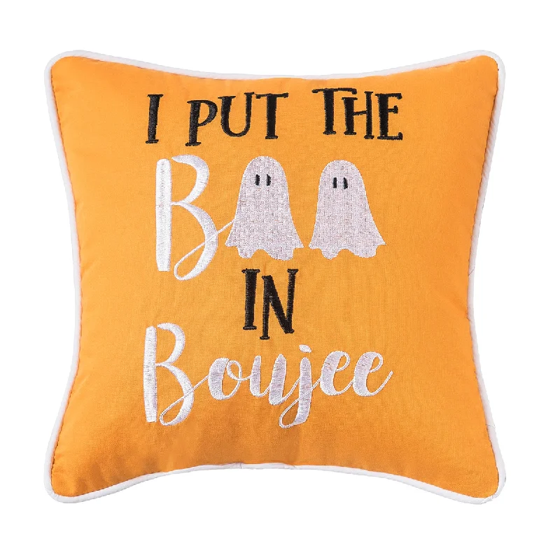 Kids Pillows with Fun DesignsBoo In Boujee Mini Pillow