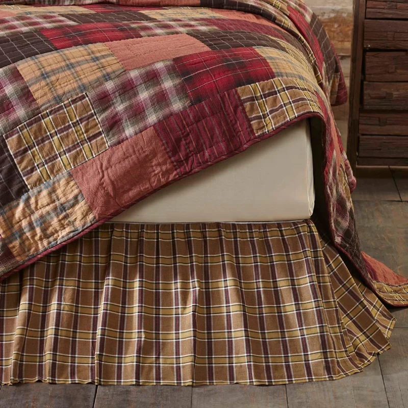 Bed skirts with a vintage - inspired patternWyatt Bed Skirt