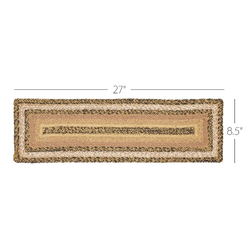 Bed skirts with a contemporary styleKettle Grove Jute Stair Tread Rect Latex 8.5x27