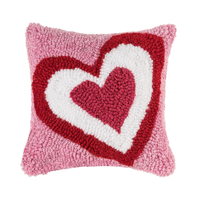 Back Support Pillows for Office ChairsTriple Heart Hooked Mini Pillow