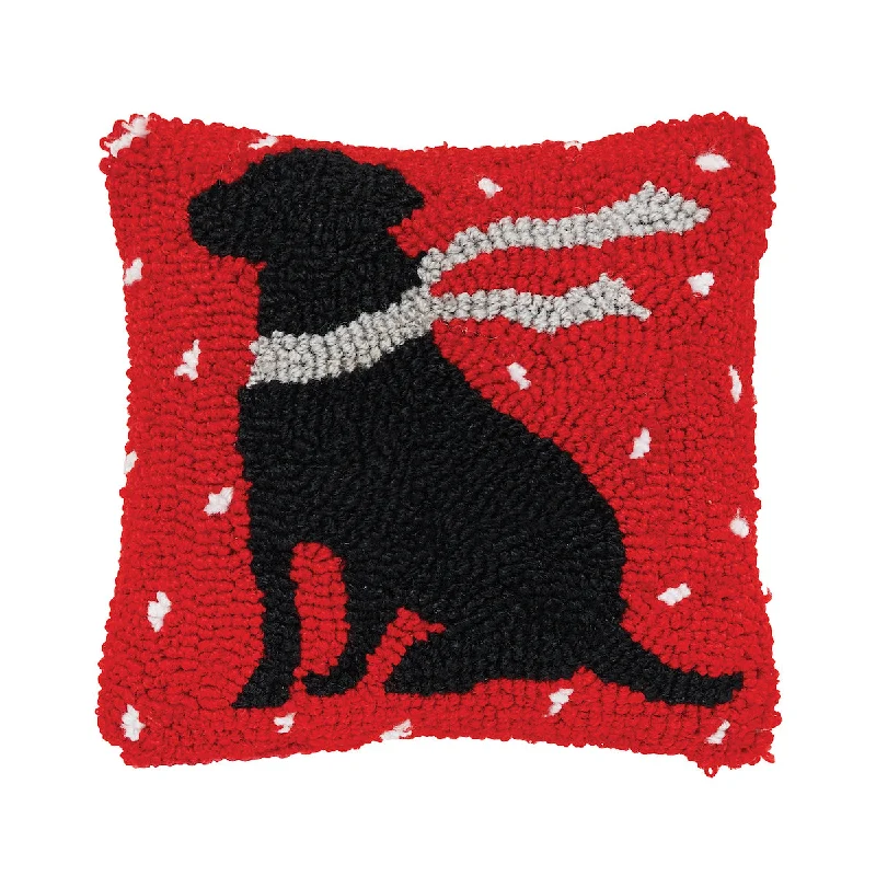 Firm Pillows for Side SleepersWinter Dog Hooked Mini Pillow