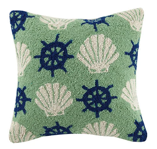Firm Pillows for Side SleepersShell & Wheel Hooked Pillow 16 in.