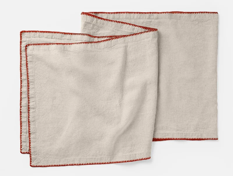 Silk Pillows for Smooth Skin and HairOlivos Embroidered Organic Linen Runner