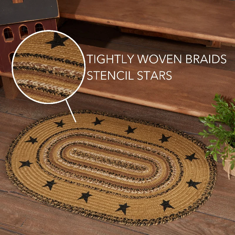 Bed skirts with a shabby - chic styleKettle Grove Jute Rug Stencil Stars Border Oval w/ Pad 20x30 Bed skirts with a shabby - chic styleKettle Grove Jute Rug Stencil Stars Border Oval w/ Pad 20x30