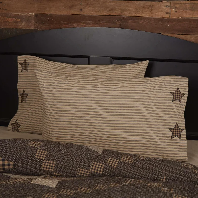 Down Alternative Pillows for Ethical ChoicesFarmhouse Star Standard Pillow Case w/Applique Star Set of 2 21x30 VHC Brands Down Alternative Pillows for Ethical ChoicesFarmhouse Star Standard Pillow Case w/Applique Star Set of 2 21x30 VHC Brands