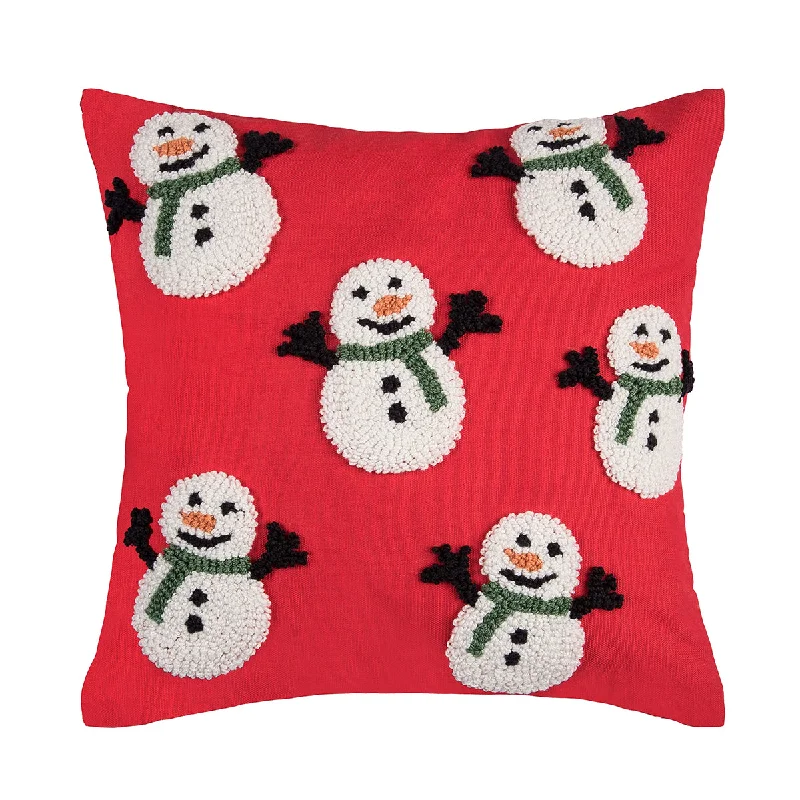 Decorative Pillows for Living Room MakeoverSnowman Party Hooked Pillow