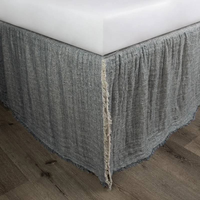 Bed skirts with a child - friendly printKenton Peacock Natural Linen Reversible 3 Piece Bed Skirt Bed skirts with a child - friendly printKenton Peacock Natural Linen Reversible 3 Piece Bed Skirt