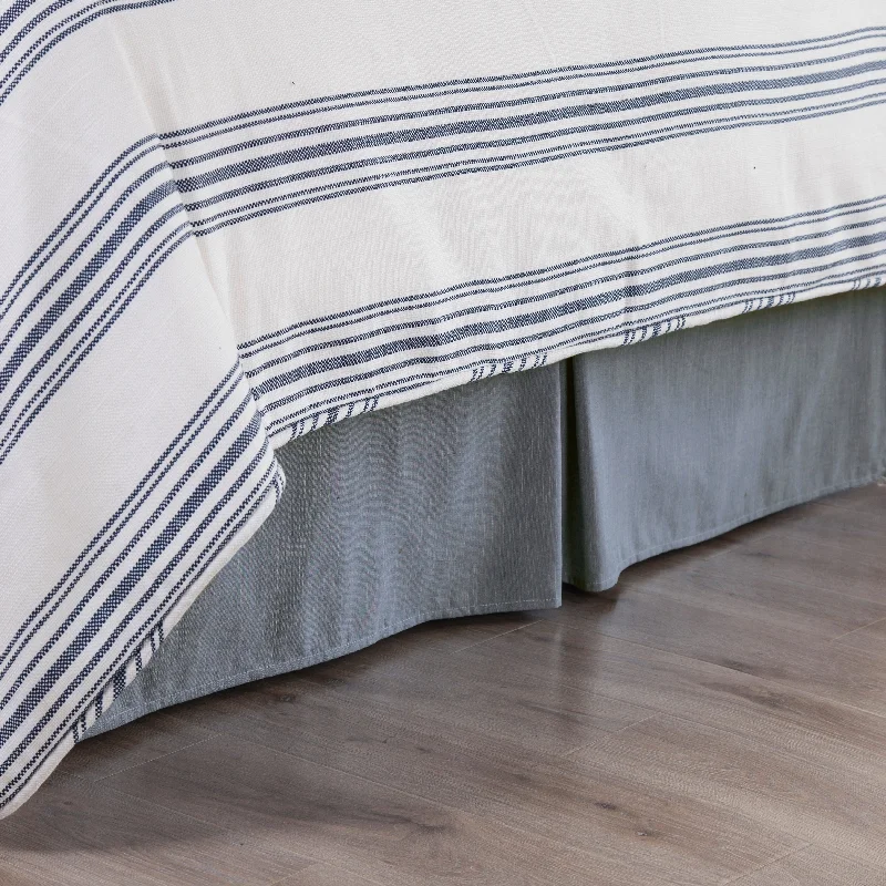 Bed skirts with a shabby - chic styleHiEnd Accents Chambray Denim Bed Skirt, 1PC