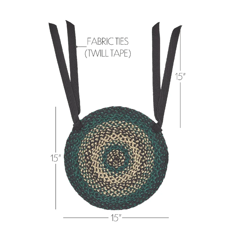 Full - size bed skirts with a gathered fabricPine Grove Jute Chair Pad 15 inch Diameter Full - size bed skirts with a gathered fabricPine Grove Jute Chair Pad 15 inch Diameter