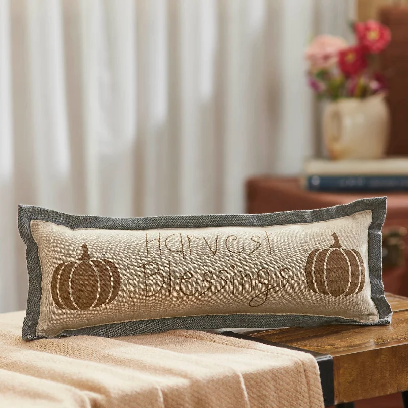 Decorative Pillows for Living Room MakeoverHarvest Blessings Pumpkin Pillow
