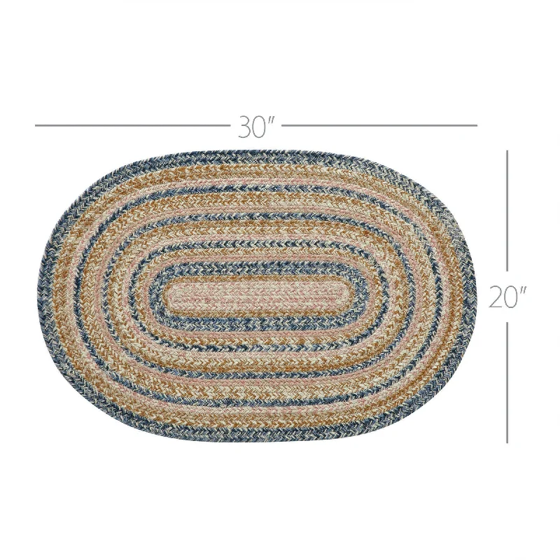 Bed skirts with a paisley print for an exotic feelKaila Jute Rug Oval w/ Pad 20x30