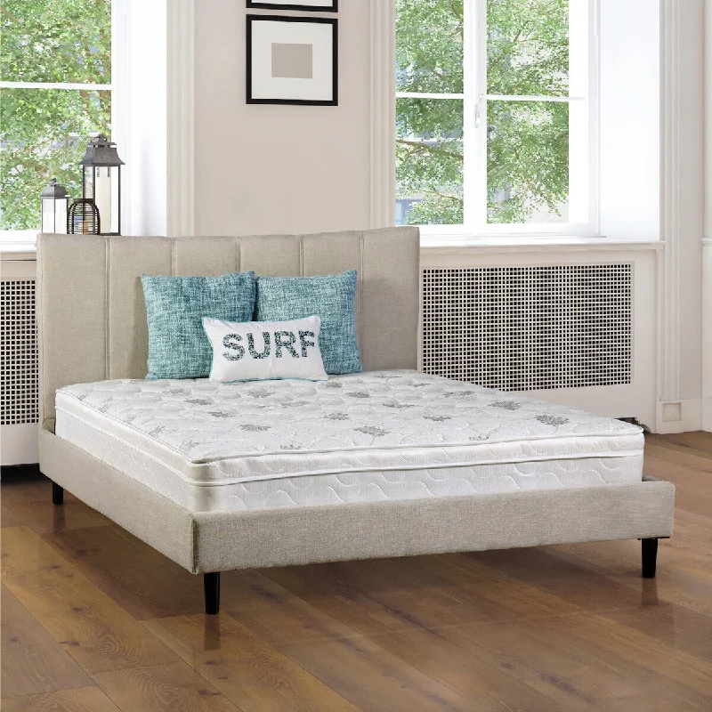 Organic cotton mattresses for a chemical - free sleep surfaceLone Contemporary White 9-inch Cal King Euro Top Mattress by Furniture of America Organic cotton mattresses for a chemical - free sleep surfaceLone Contemporary White 9-inch Cal King Euro Top Mattress by Furniture of America