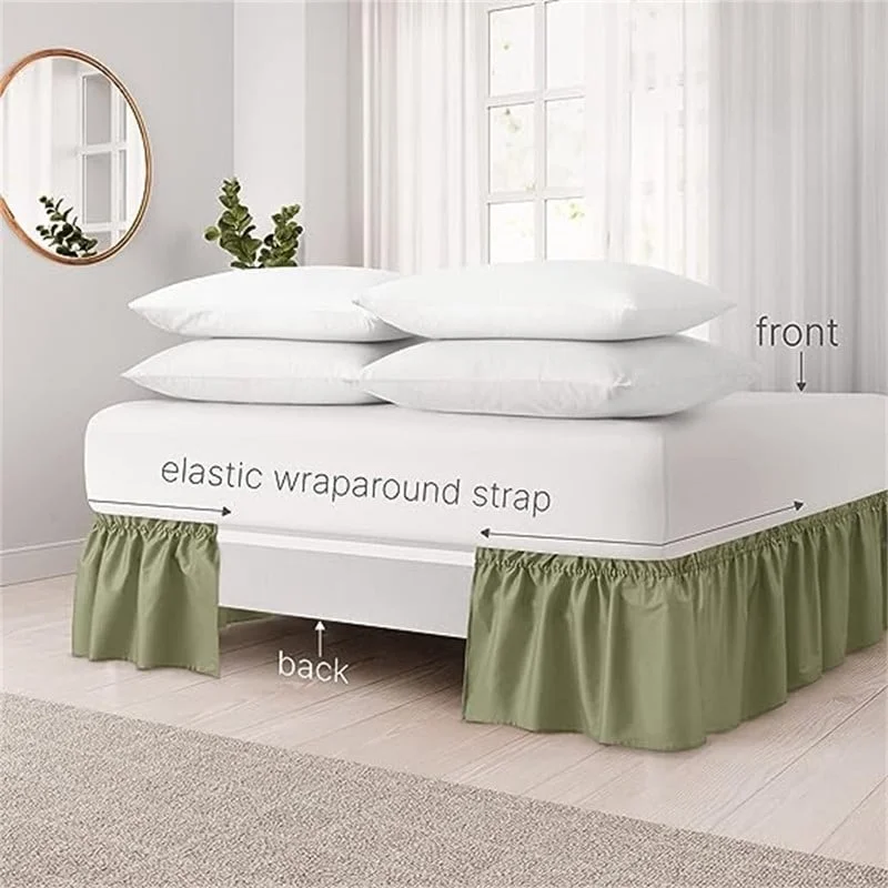 Bed skirts with a modern minimalist designMicro fiber pleated bed skirt