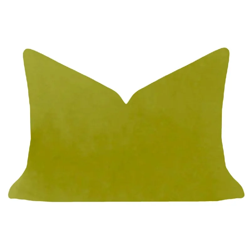 Kids Pillows with Fun DesignsGreen 14x20 Solid Velvet Pillow